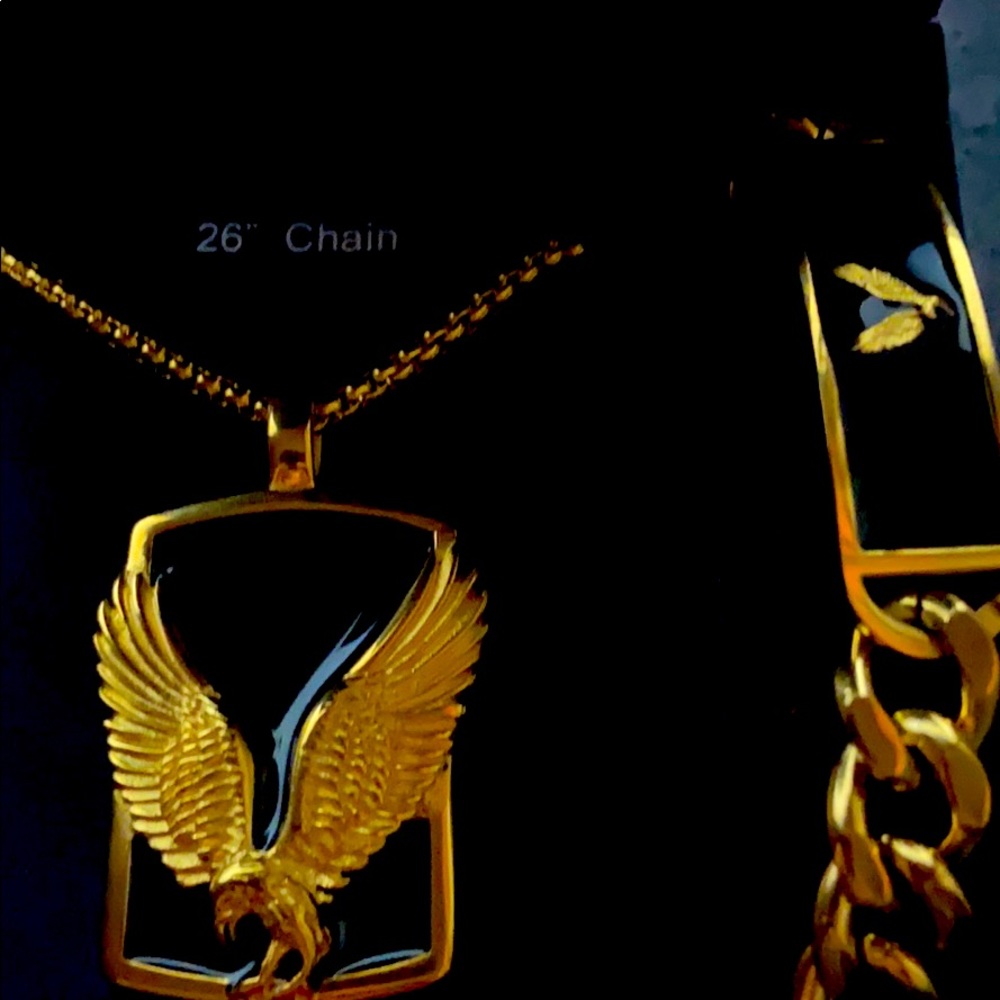 A bracelet and a chain